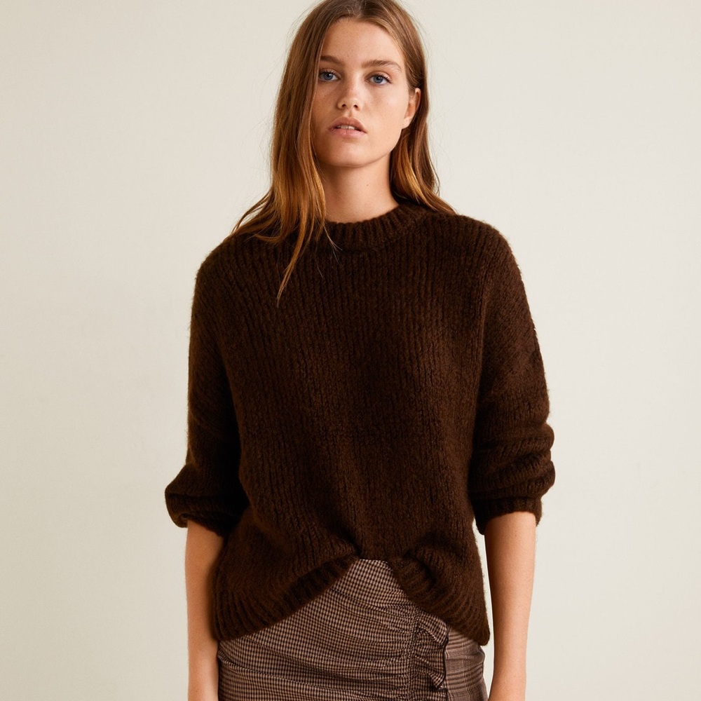 Super soft Mango Sweater - brown
